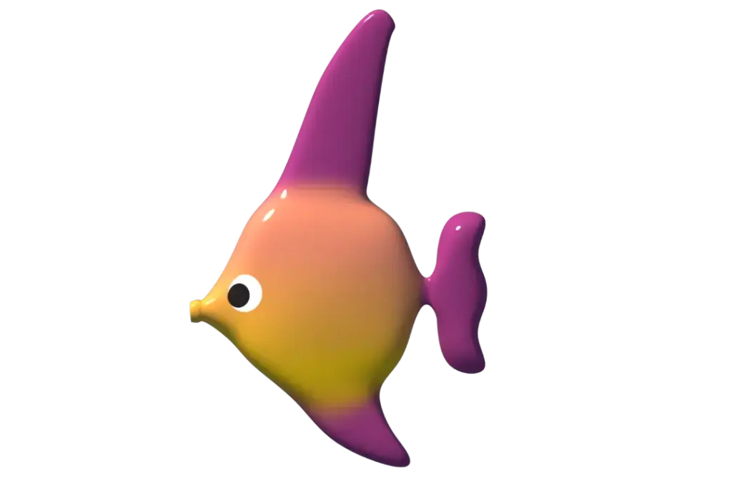 Fish 5 Wall-Mounted Waterspout